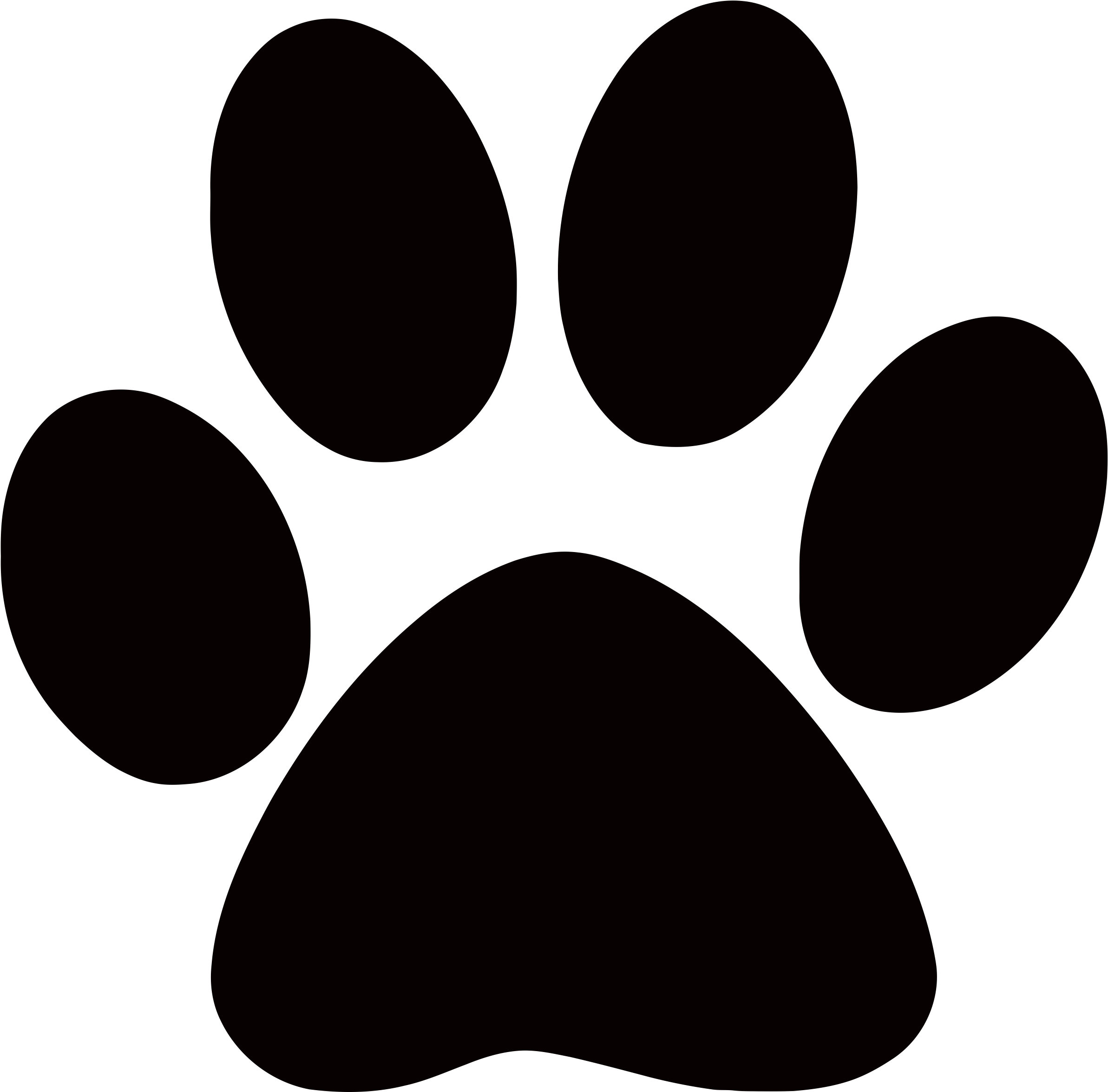 paw print with transparent background