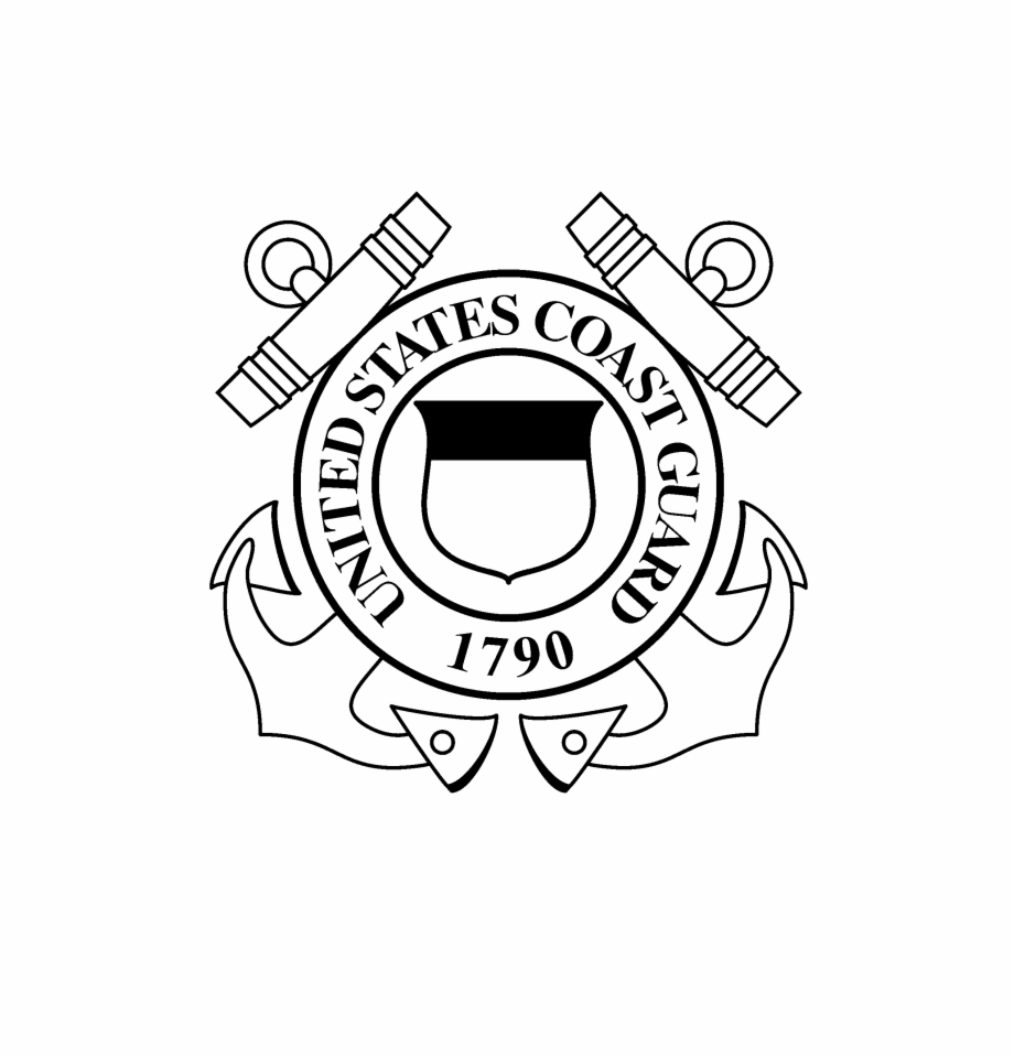 United States Coast Guard Logo Black And White