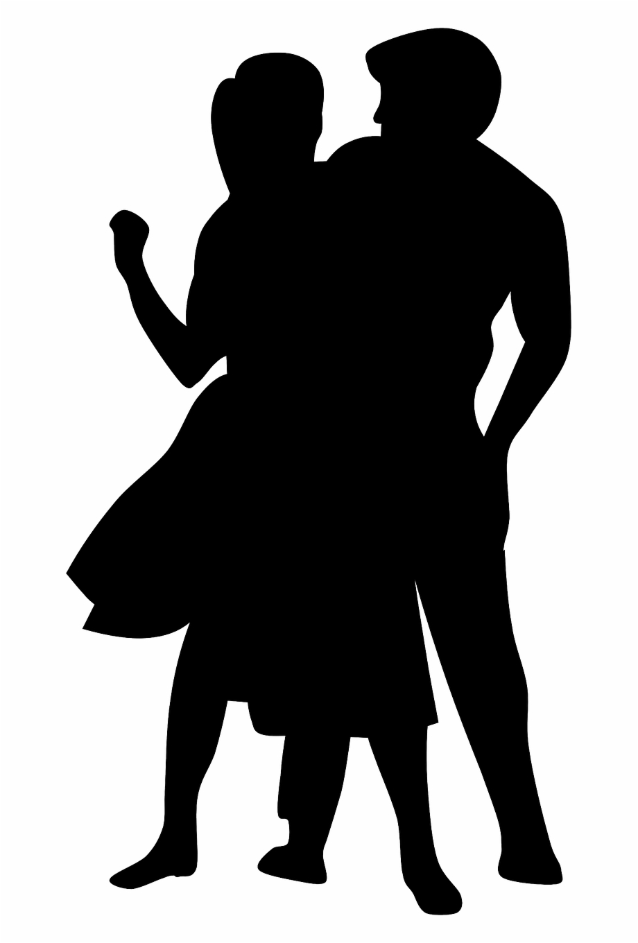 Couple Silhouette Black Together Png Image People Dancing