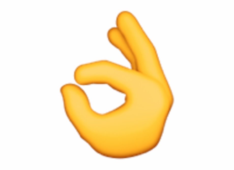 Thumbs Up Emoji Transparent Ok Hand Emoji Yellow