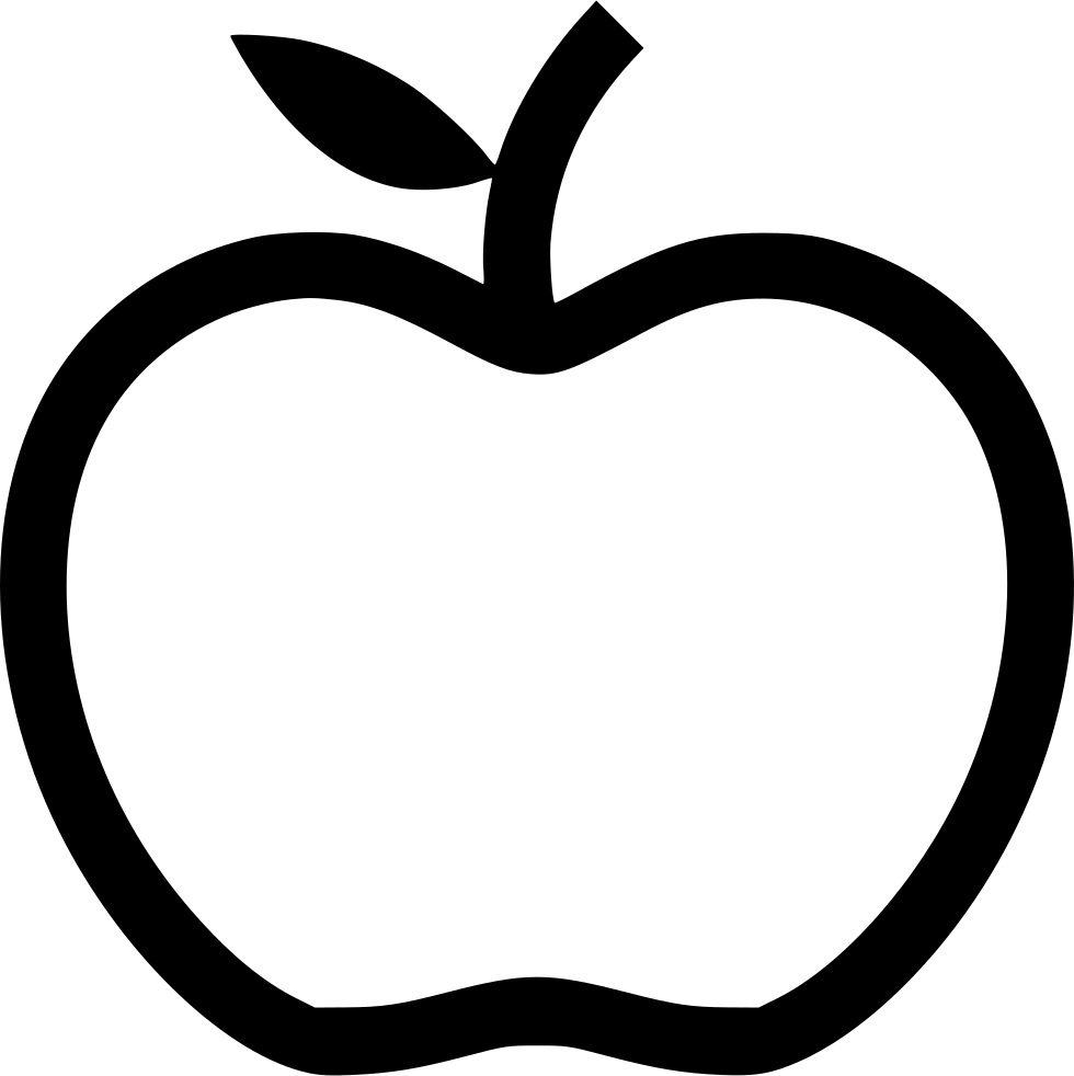 Apple Clipart Png Black And White : Black Apple Clip Art at Clker.com