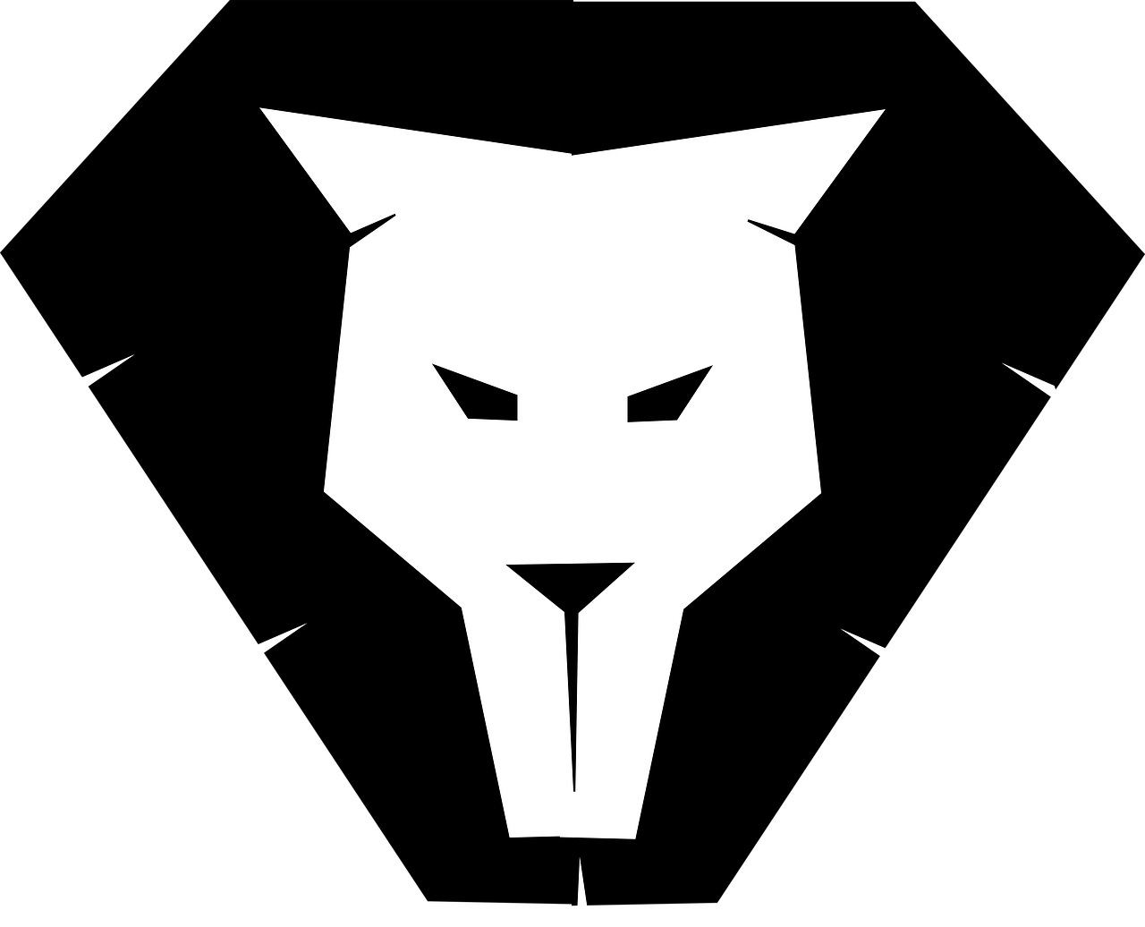 Lion Silhouette Logo Animal Sign Symbol Head 