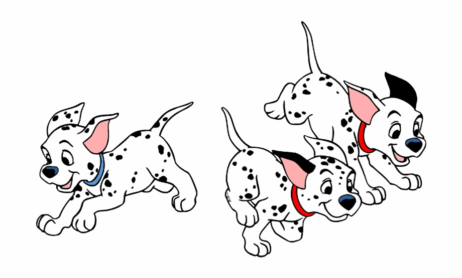 101 Dalmatians Puppies Clip Art Puppies Clipart Black