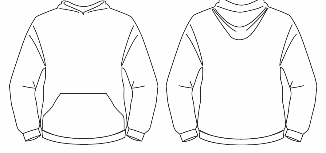 Hoodie Template Png Clip Art Library