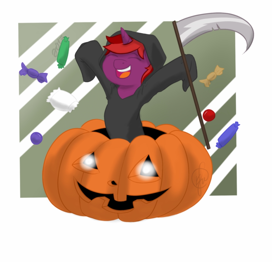 Cadetredshirt Commission Cute Grim Reaper Halloween Jack O