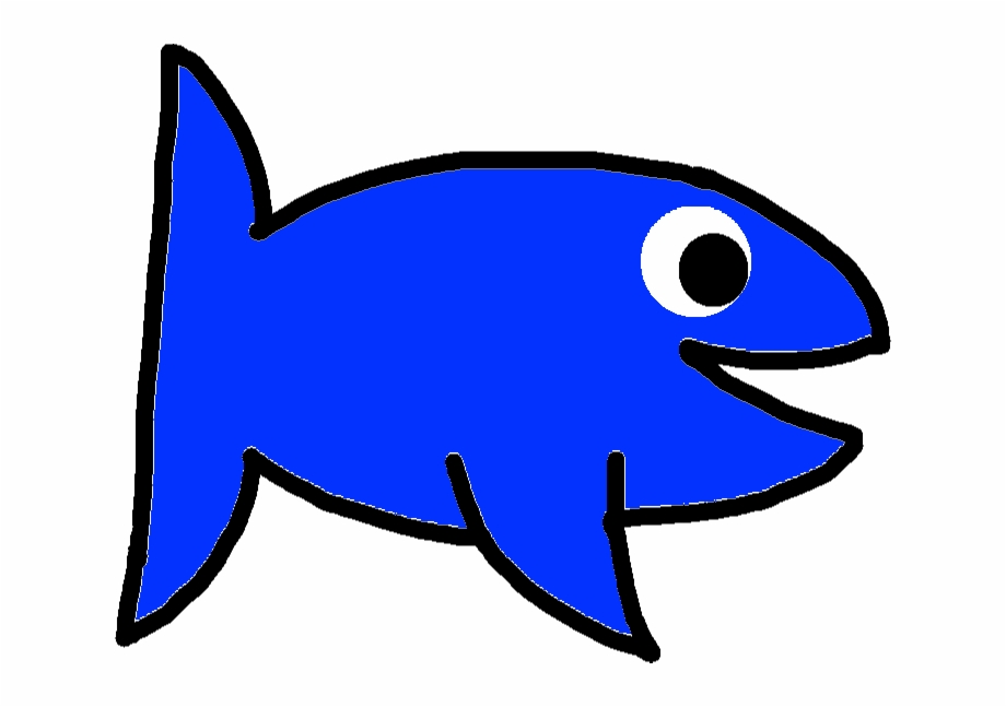 Red Blue Fish Blue
