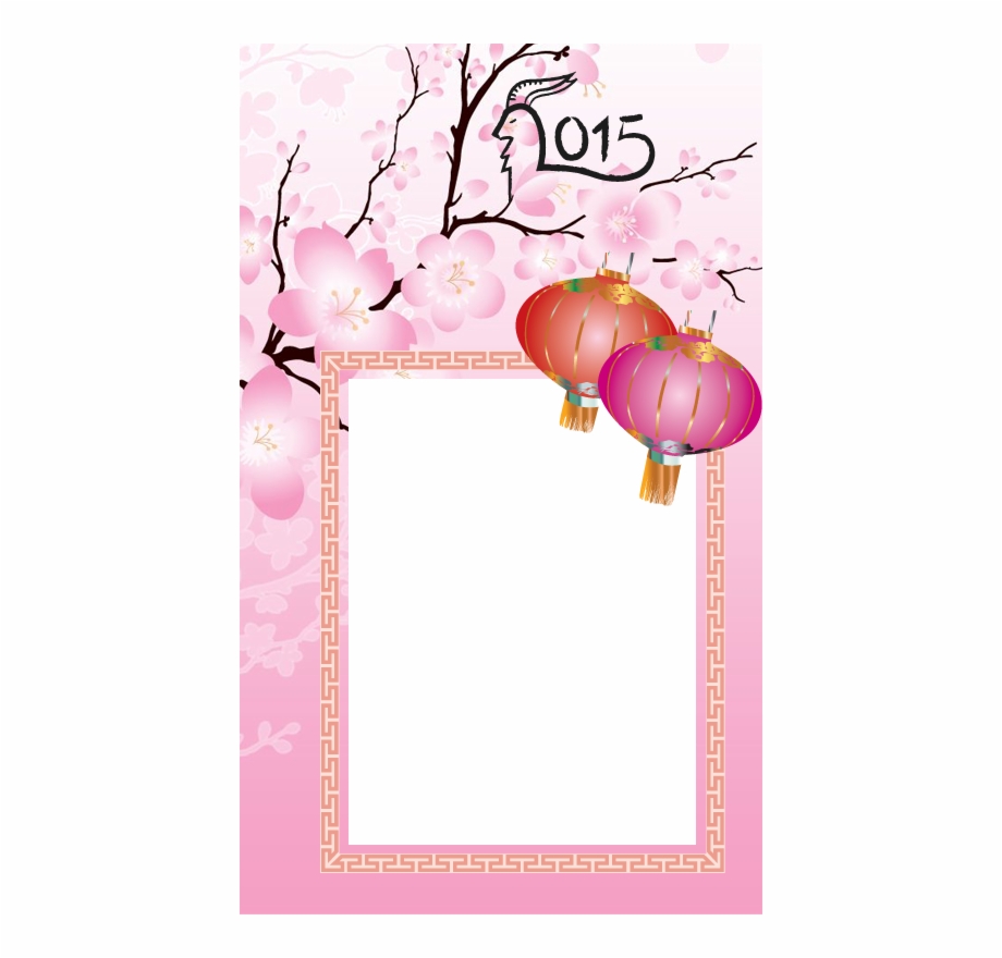 New Year Frame Pink Png