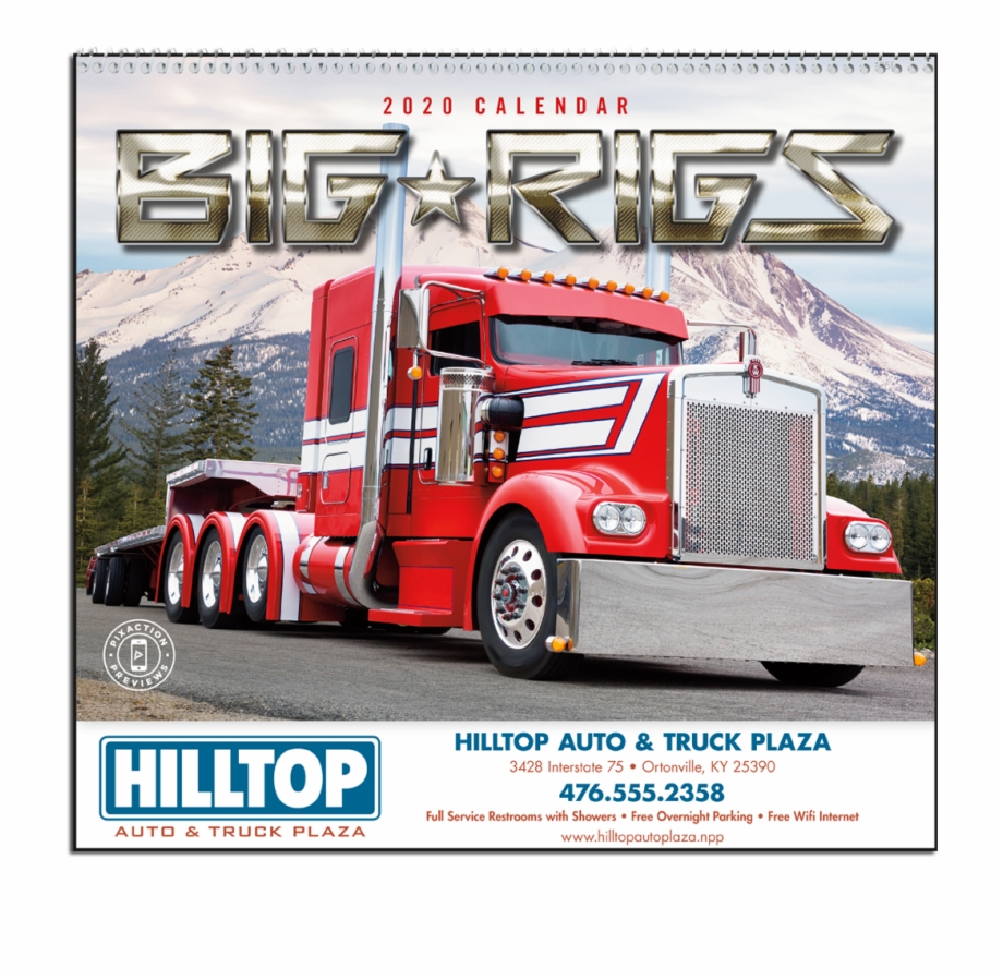 Picture Of Big Rigs Wall Calendar Trailer Truck