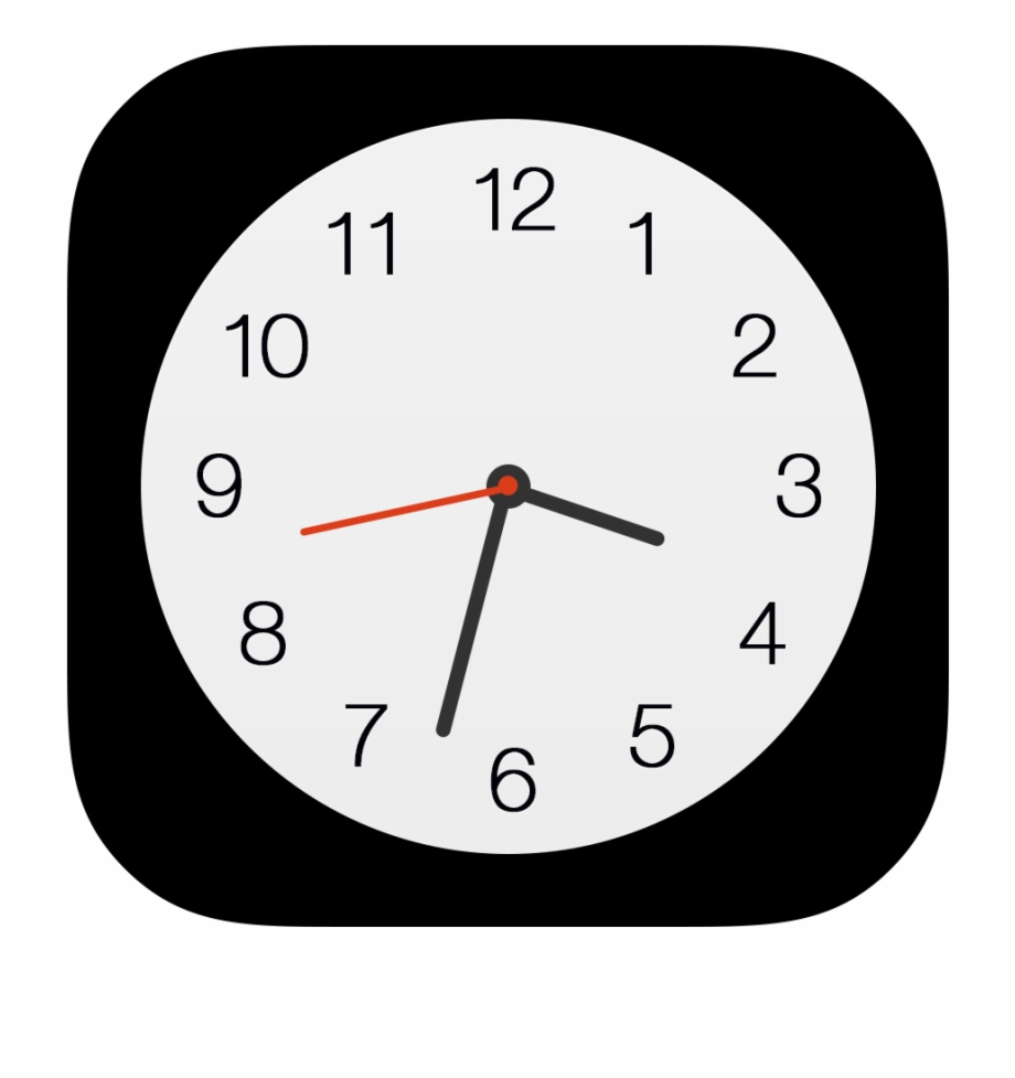 Clock Icon Transparent Background Clock App Icon