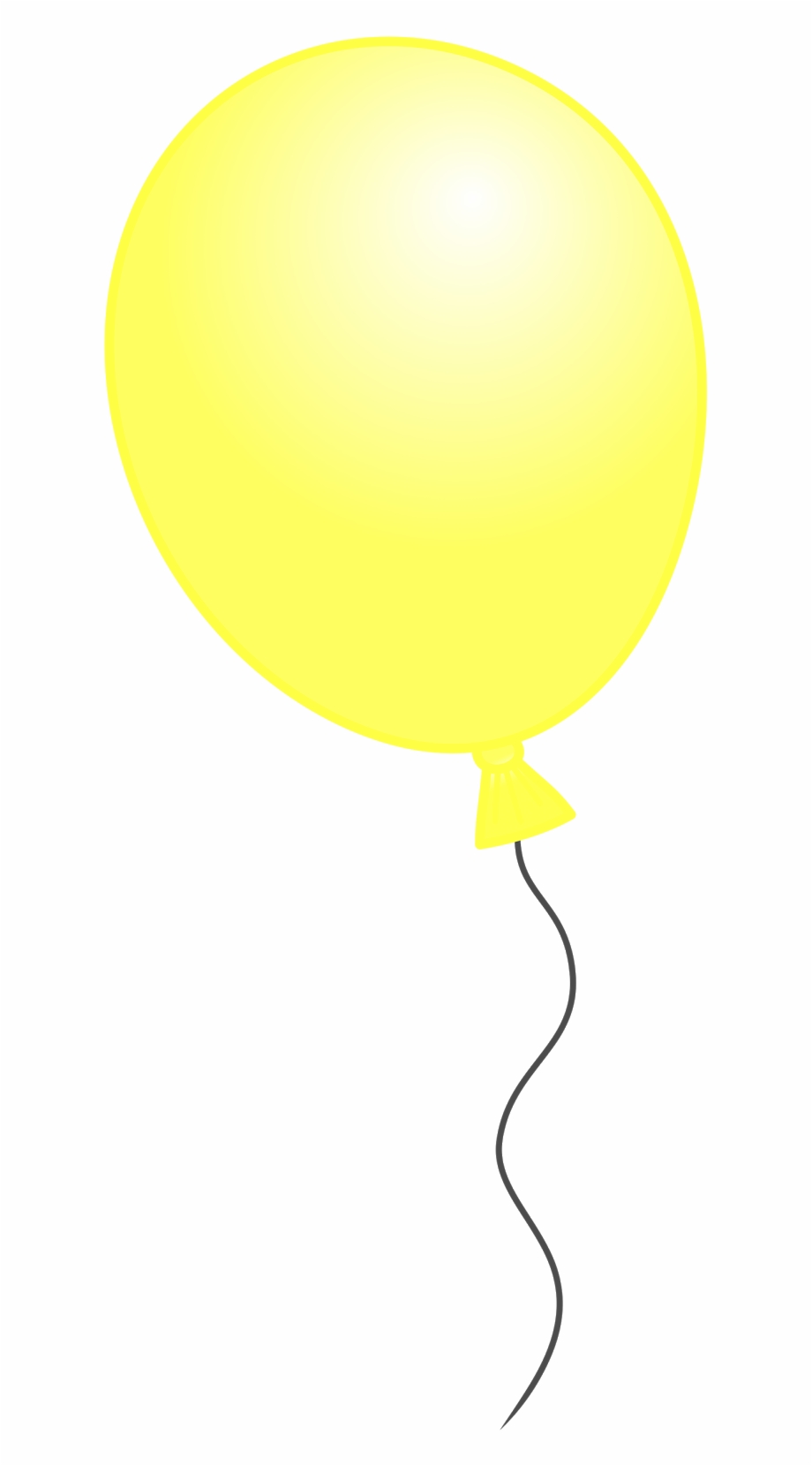 balloon clipart yellow
