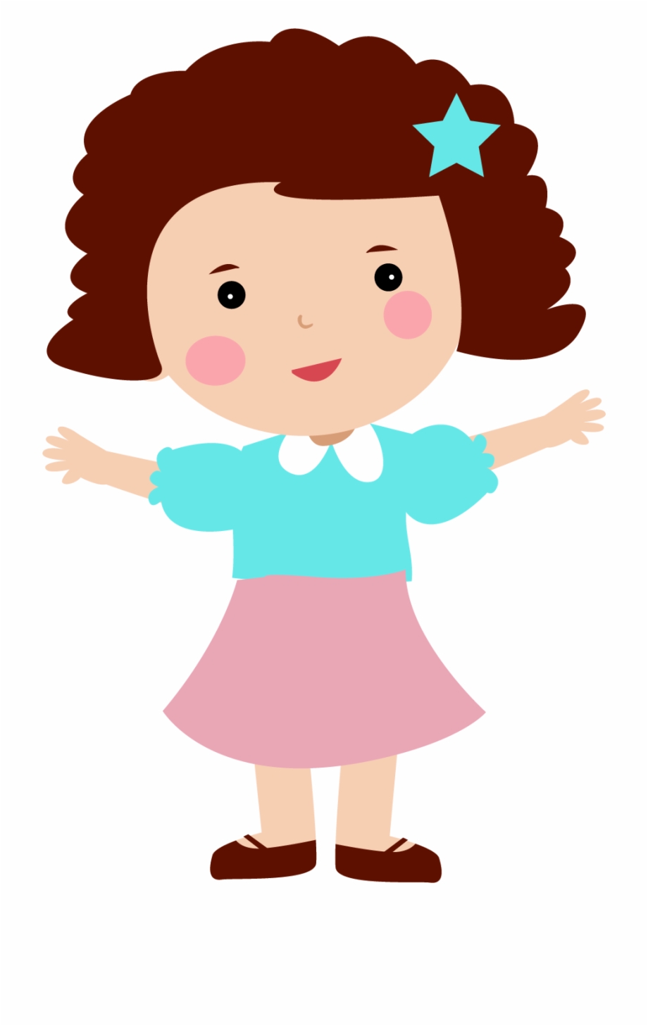 Share This Article Clipart Girl Cartoon Png - Clip Art Library