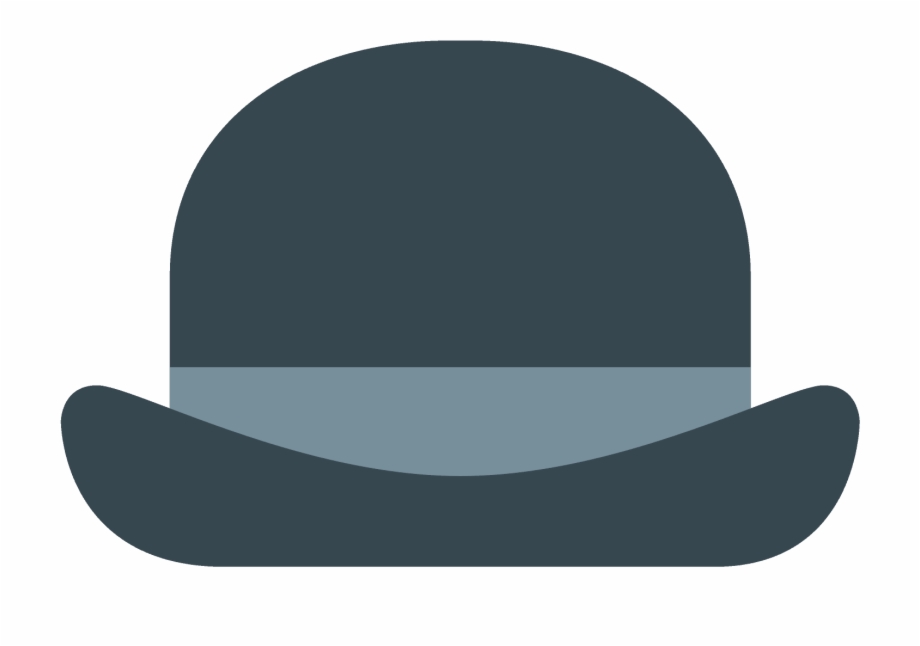 cartoon bowler hat
