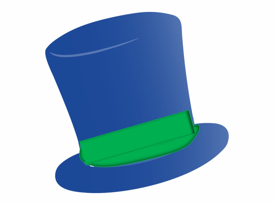Mustache Clipart Bowler Hat Green And Blue Top