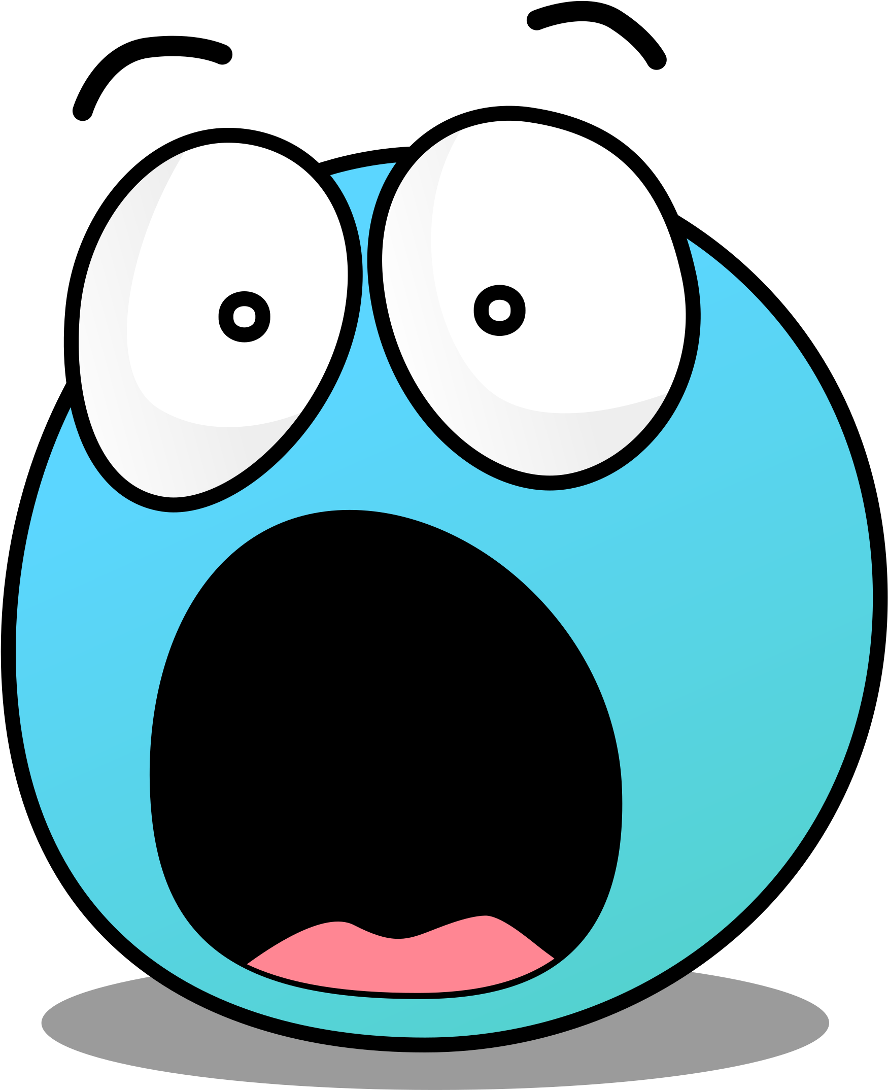Scared Face Png Png Download Shocked Face Cartoon