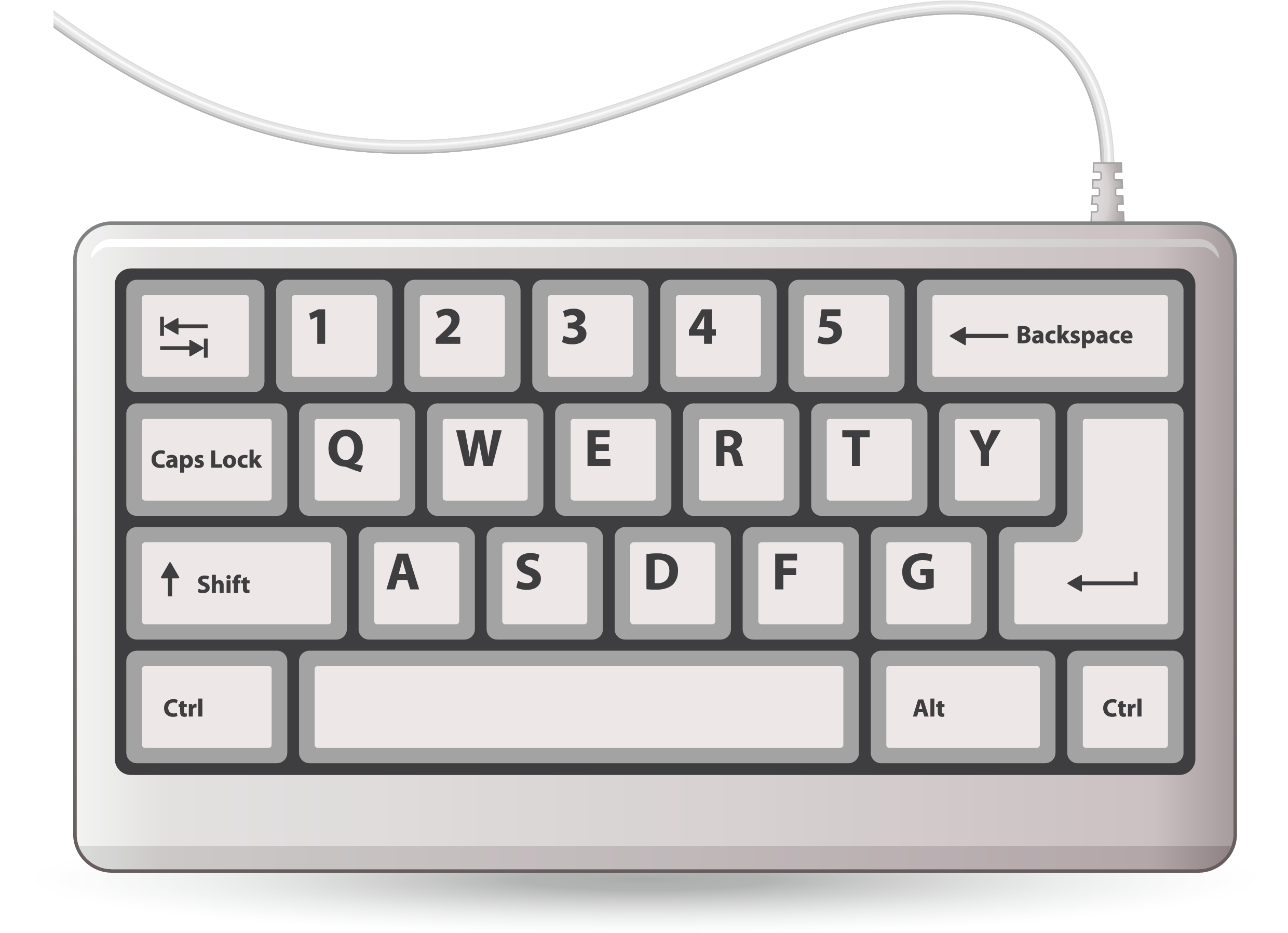 Free Computer Keyboard Clipart Black And White Download Free Computer