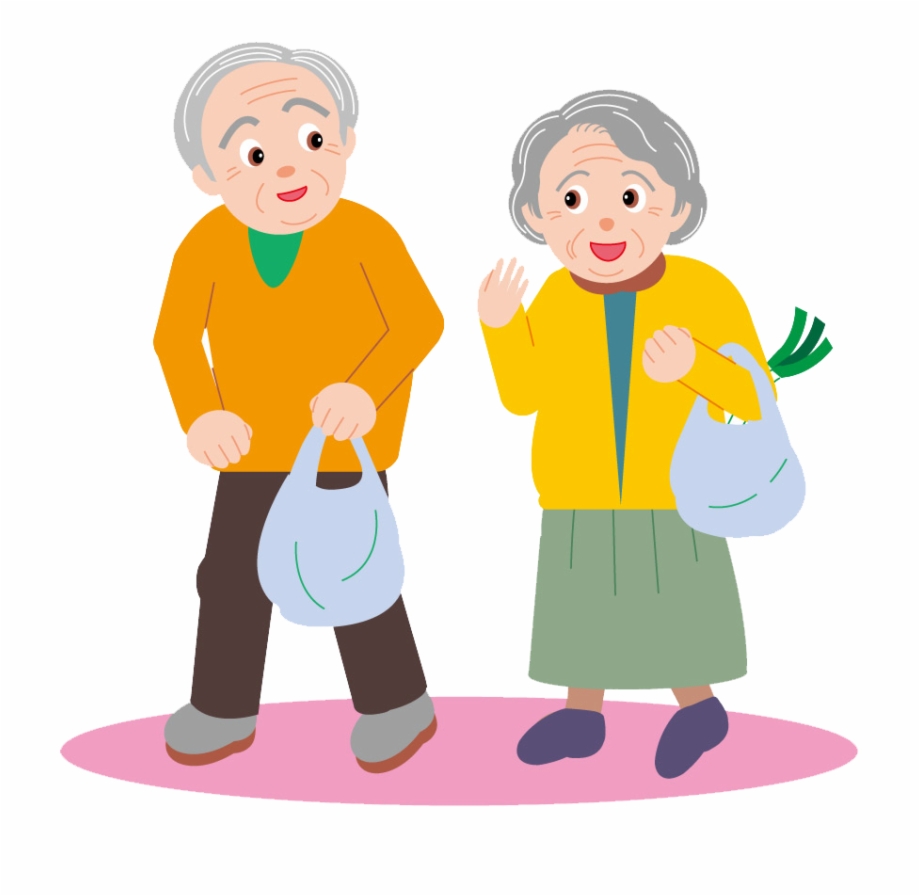 Free Download Couple Old Age Drawing Cartoon Clip - Clip Art Library