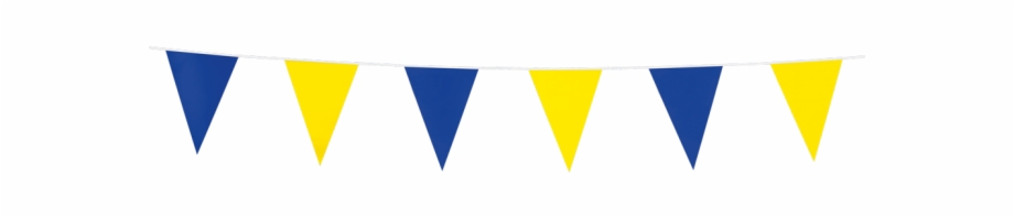 Bunting Pe 3M Blue And Yellow Bunting