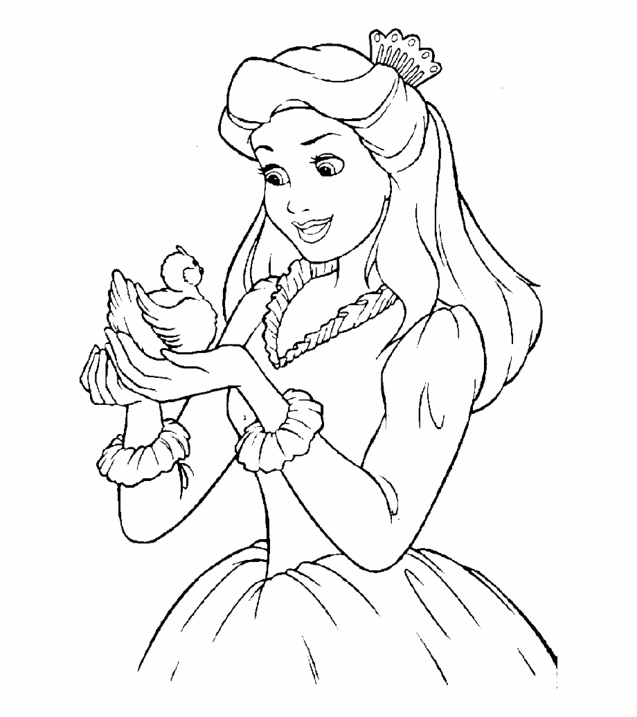 Little Bird All Disney Princess Coloring Pages Disney