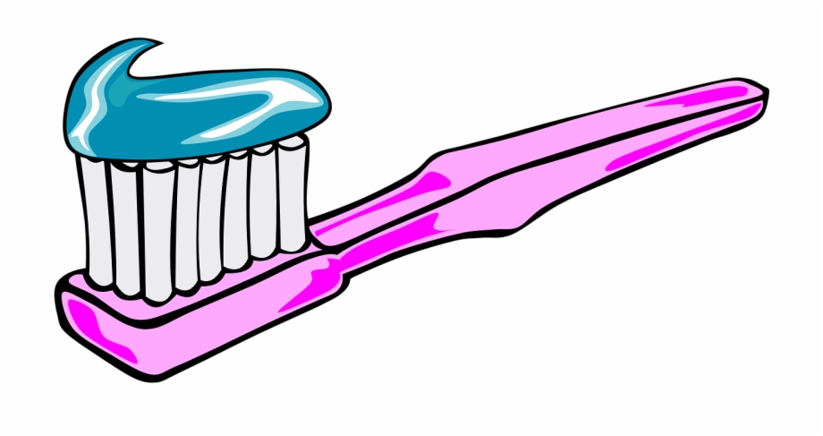 Toothbrush Pink Toothpaste Png Image Toothbrush Black And