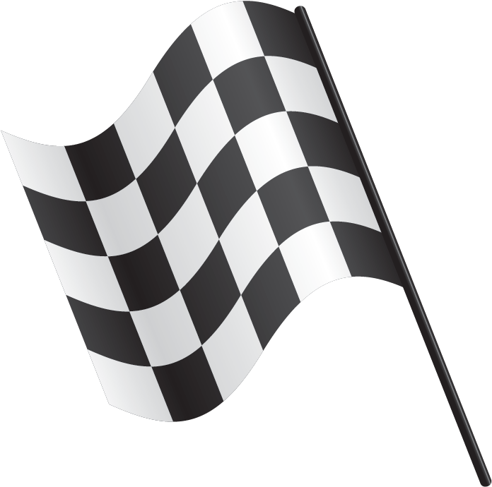 Finish Line Transparent Background Checkered Flag Icon