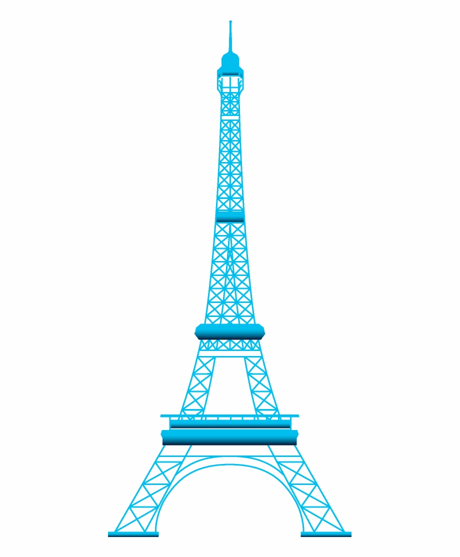 Torre Eiffel Azul Png Eiffel Tower Pencil Drawing