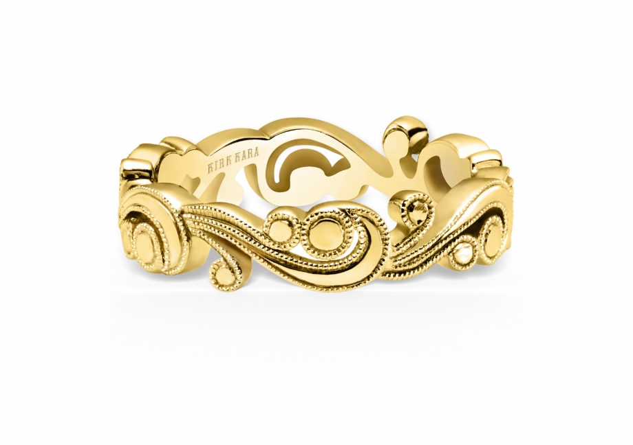 Kirk Kara Angelique 18K Yellow Gold Plain Scrollwork