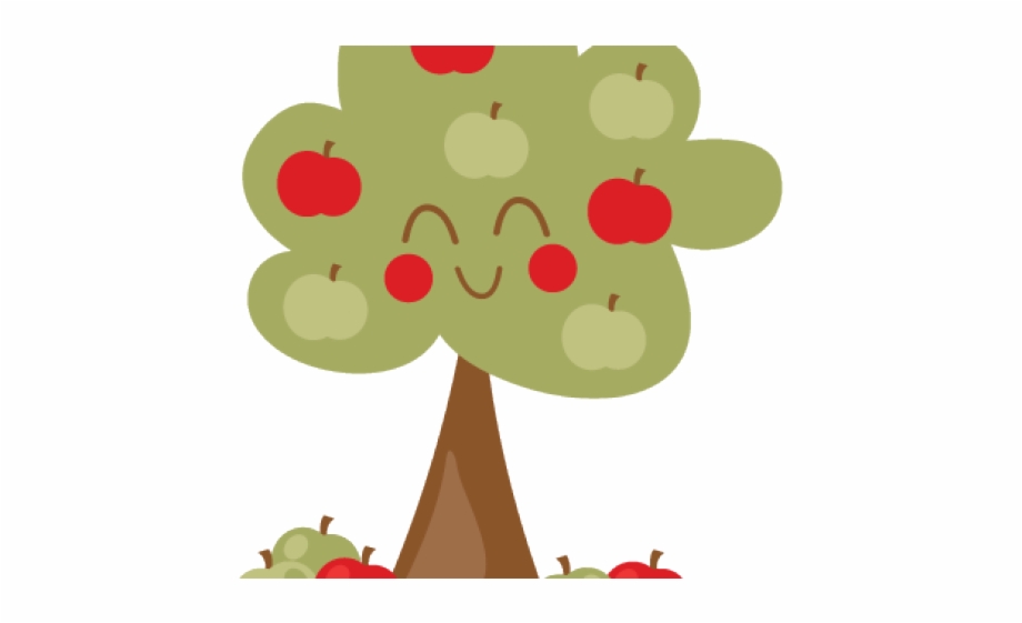 Cute Cartoon Apple Tree