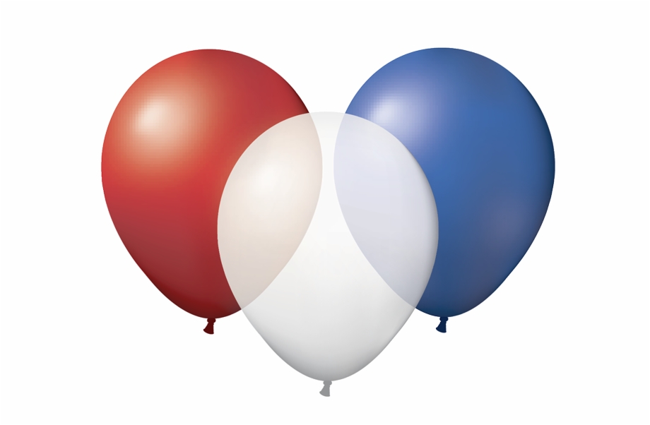 Blue And White Balloons Png Clip Art Black