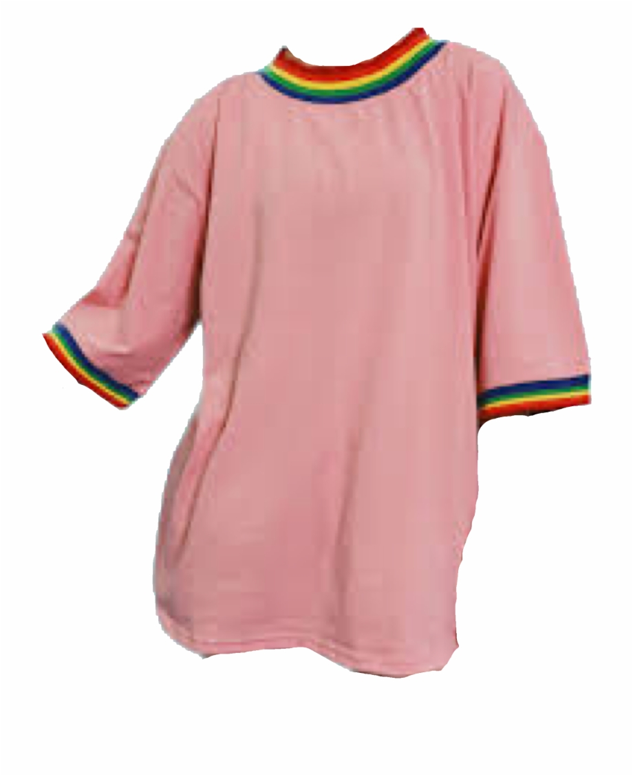 Pink Rainbow Top Shirt Polyvore Moodboard Filler Sugar