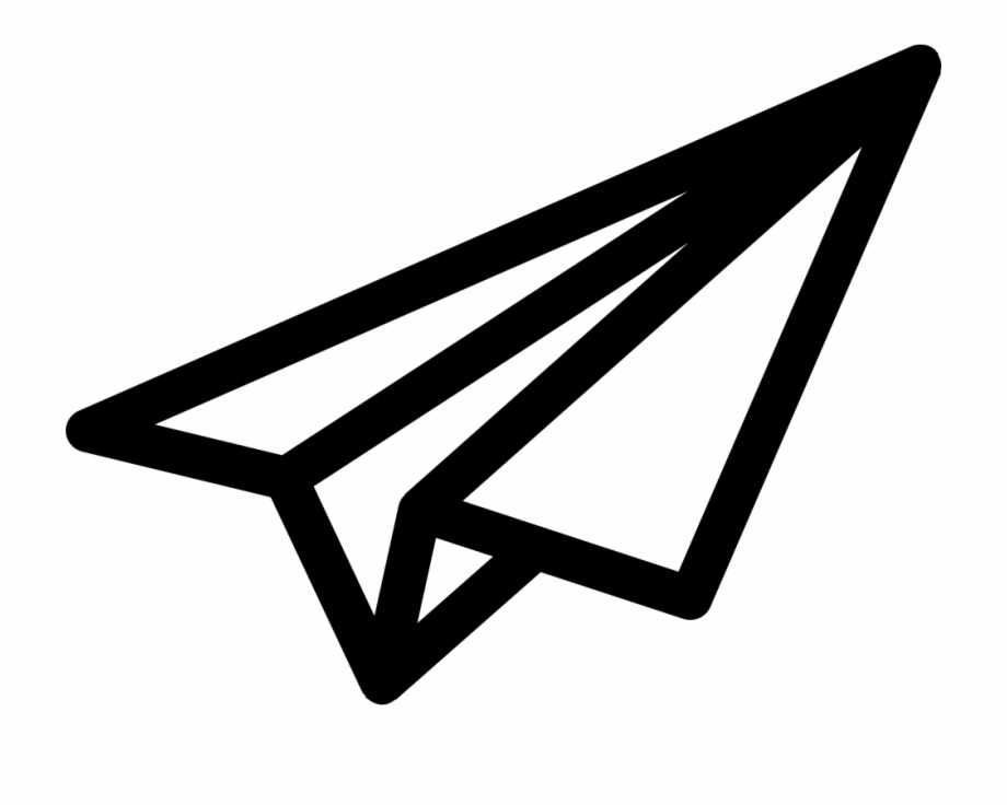Paper Airplane Outline Comments Paper Airplane Icon Svg