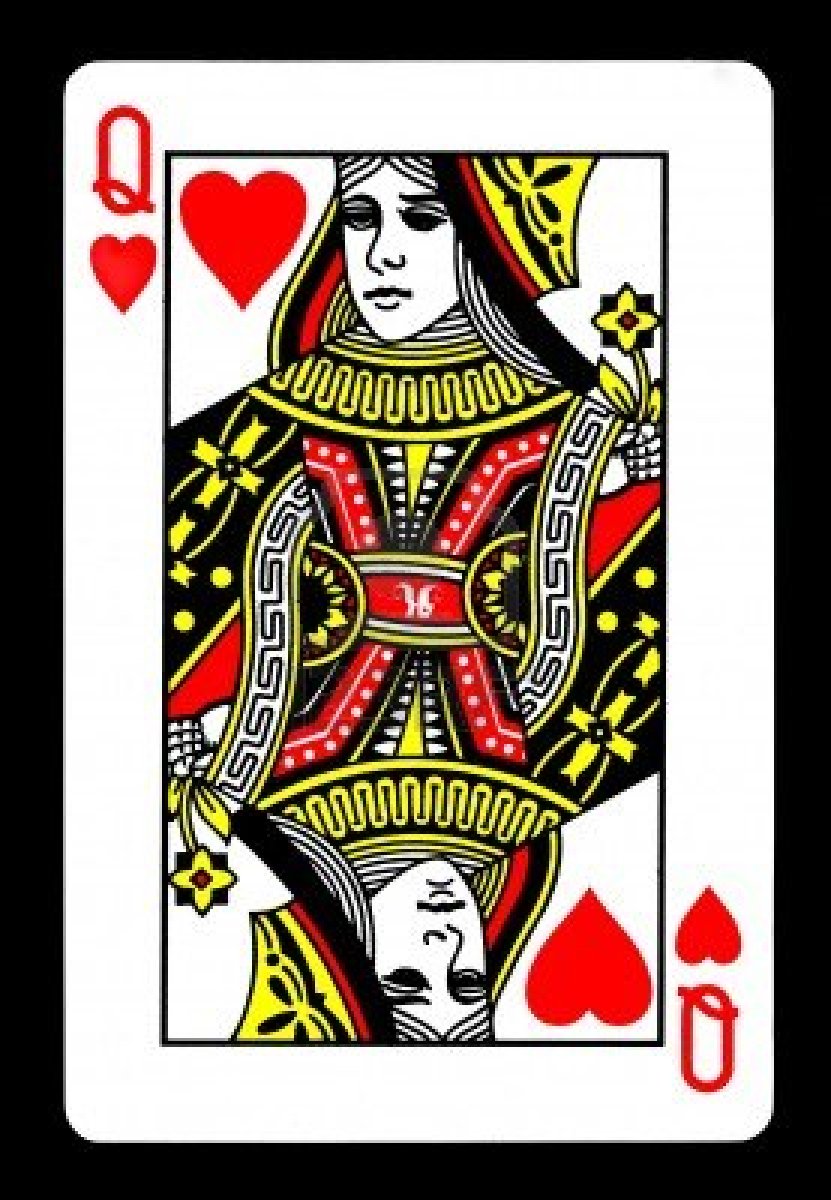 Queen Of Hearts Card Png