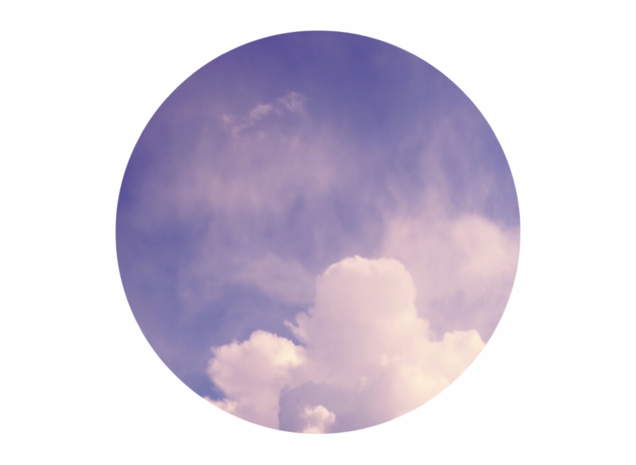 Sky Cloud Background Circle Purple Cumulus