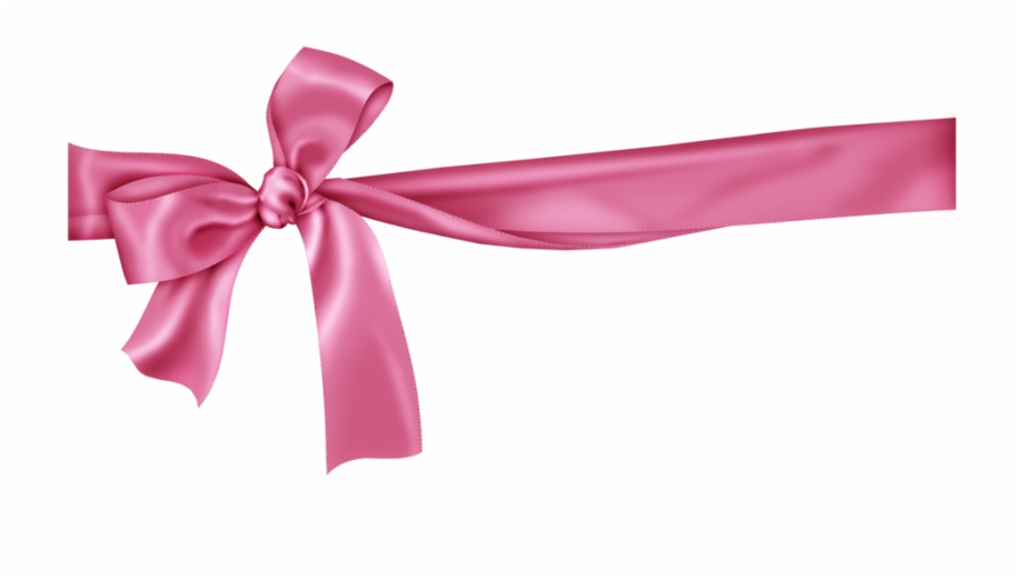 Pink Ribbon Bow Png Pink Bow With Transparent