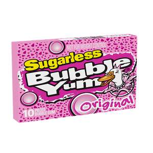Bubble Yum Sugarless Gum Original Flavor 10 Piece