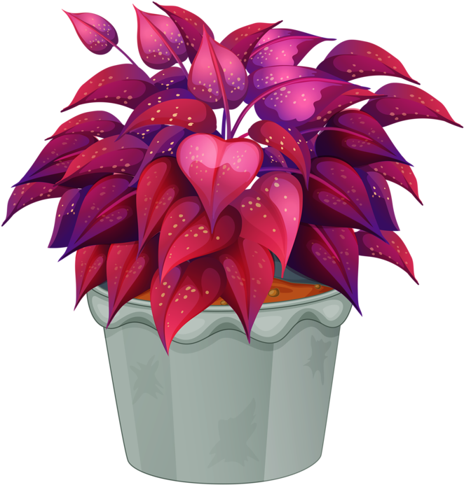 Pot Plant Clipart Bunga Clipart Flower Pot Png