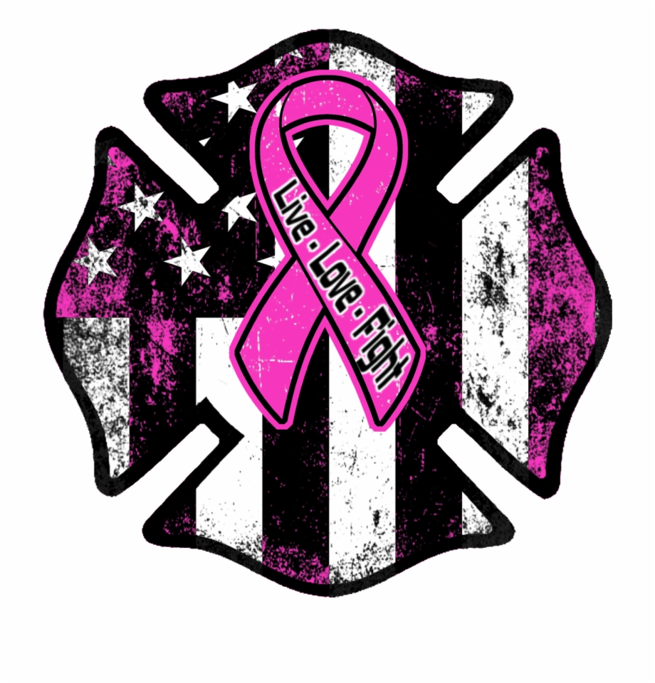 Breast Cancer Awareness Firefighter Decal Firefighter Breast Cancer