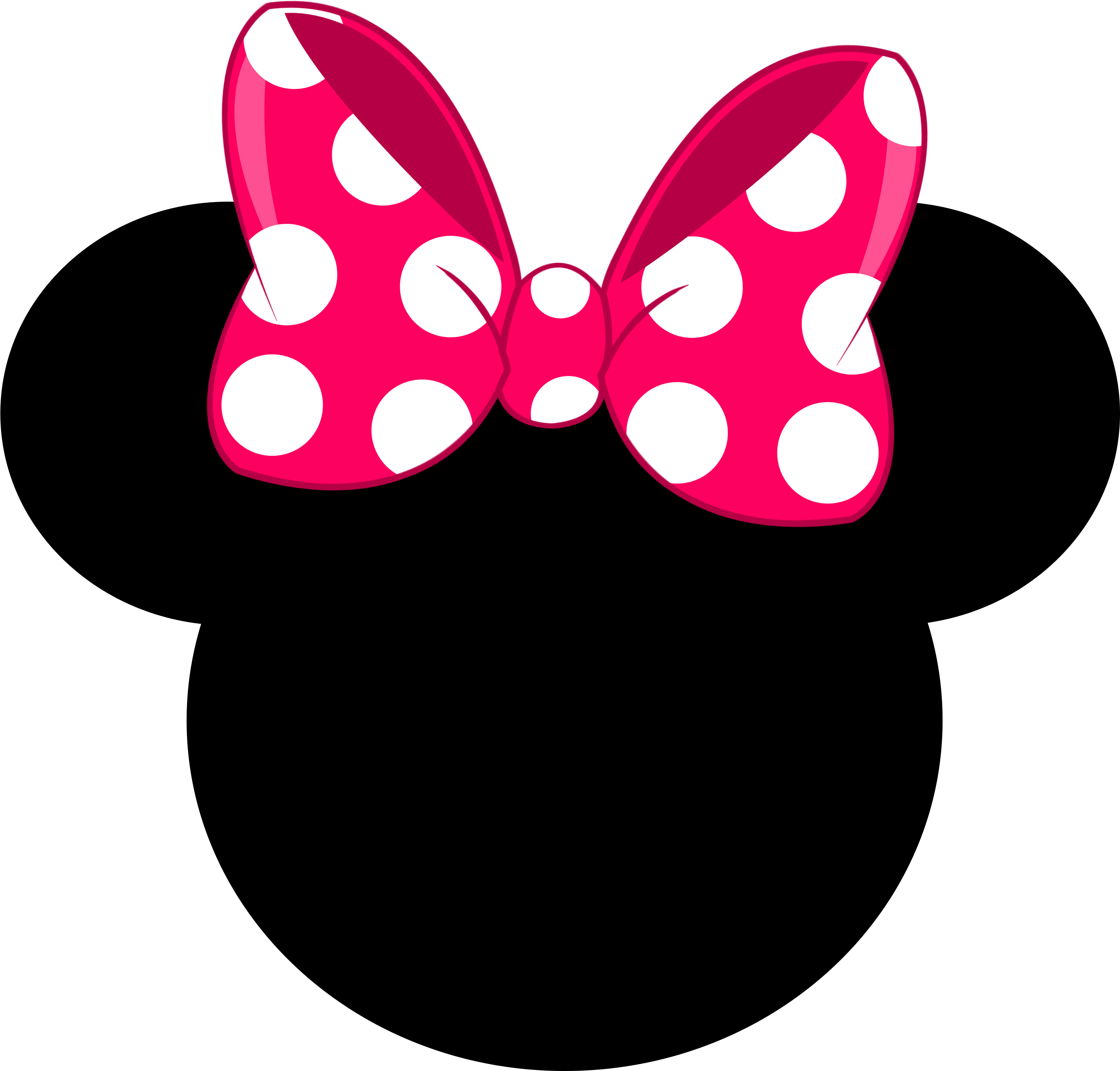 Silhouette Minnie Bow Png / Sample minnie mouse bow template free download....