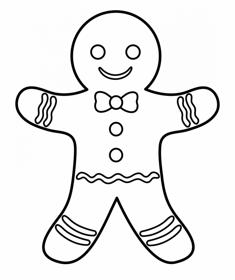ginger bread man drawing
