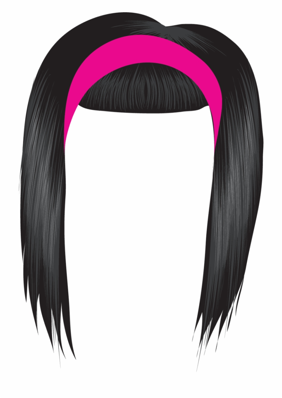 Black Hair Clipart Free Clipart Images Girl Wig