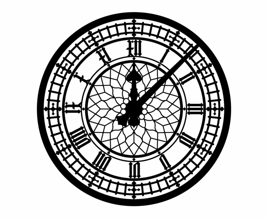 Image Of Clock Face London Big Ben Drawing