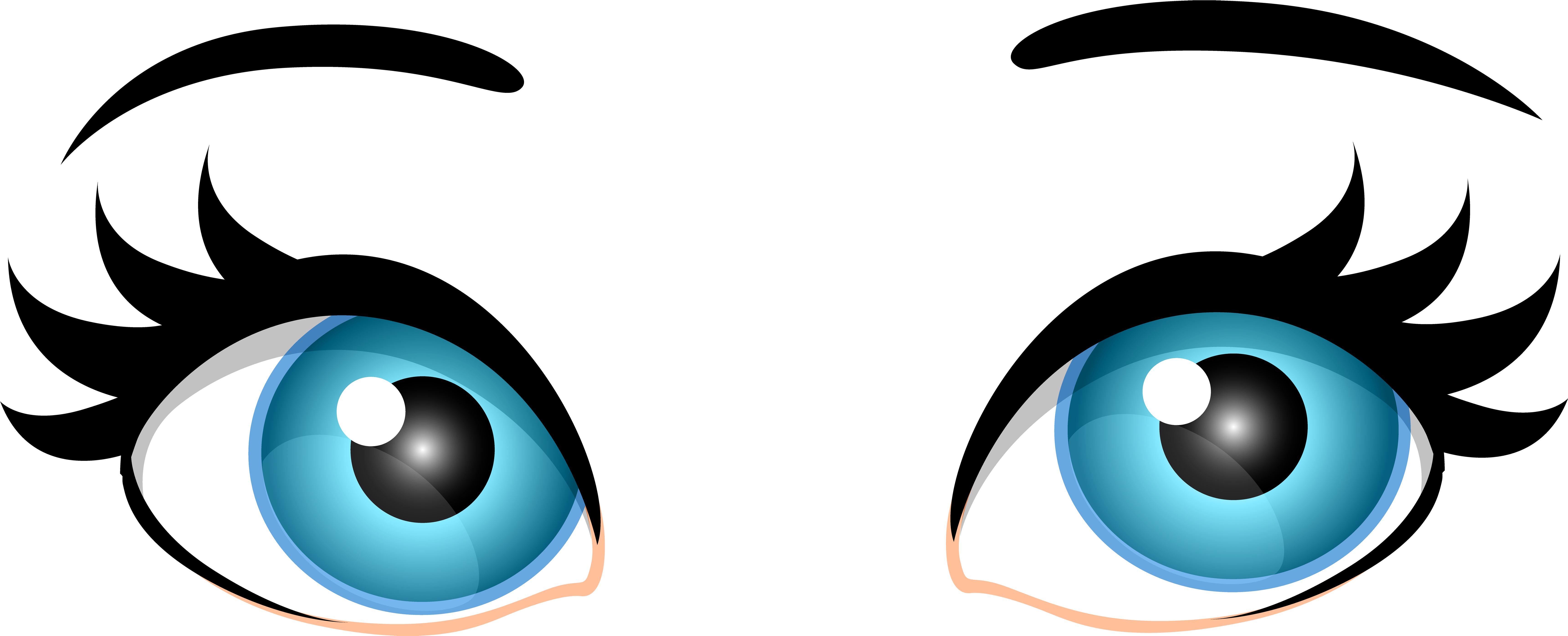 Blue Female Eyes Png Clip Art Transparent Clipart