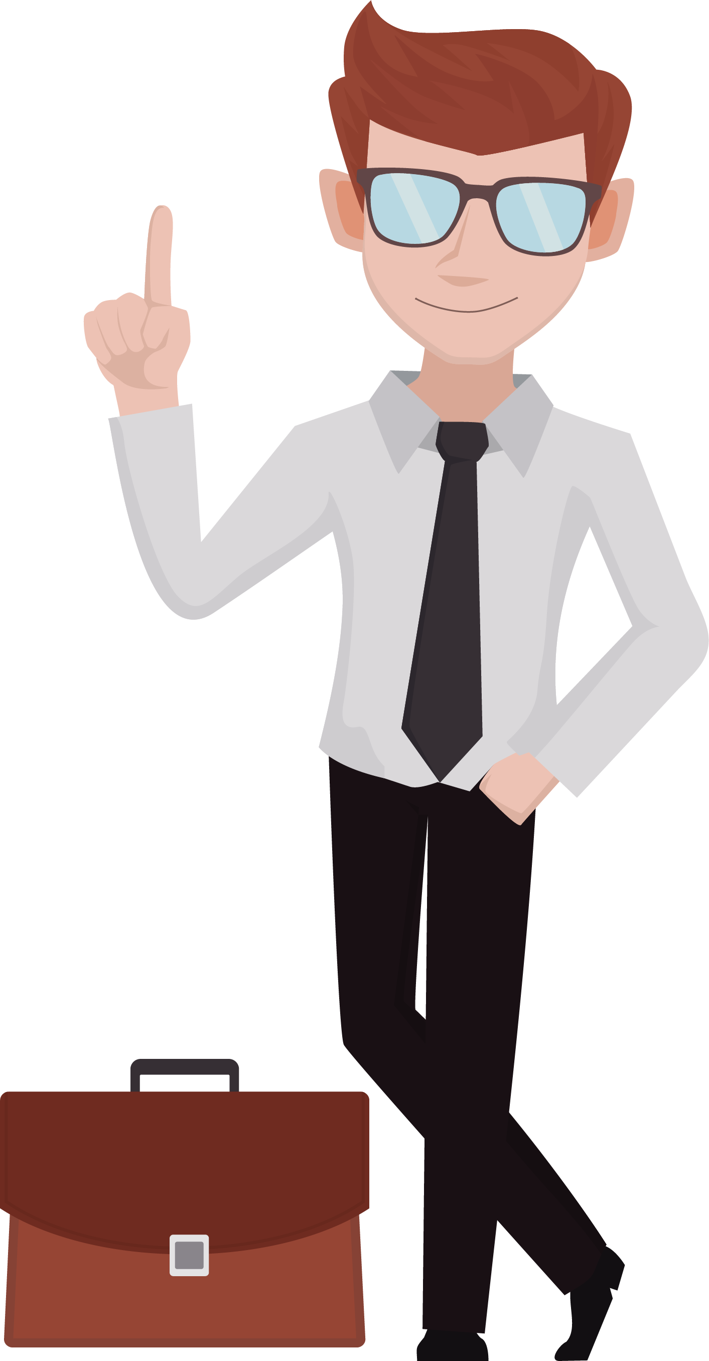 Cartoon Businessperson Royalty Free Clip Art Thinking Man Png Images