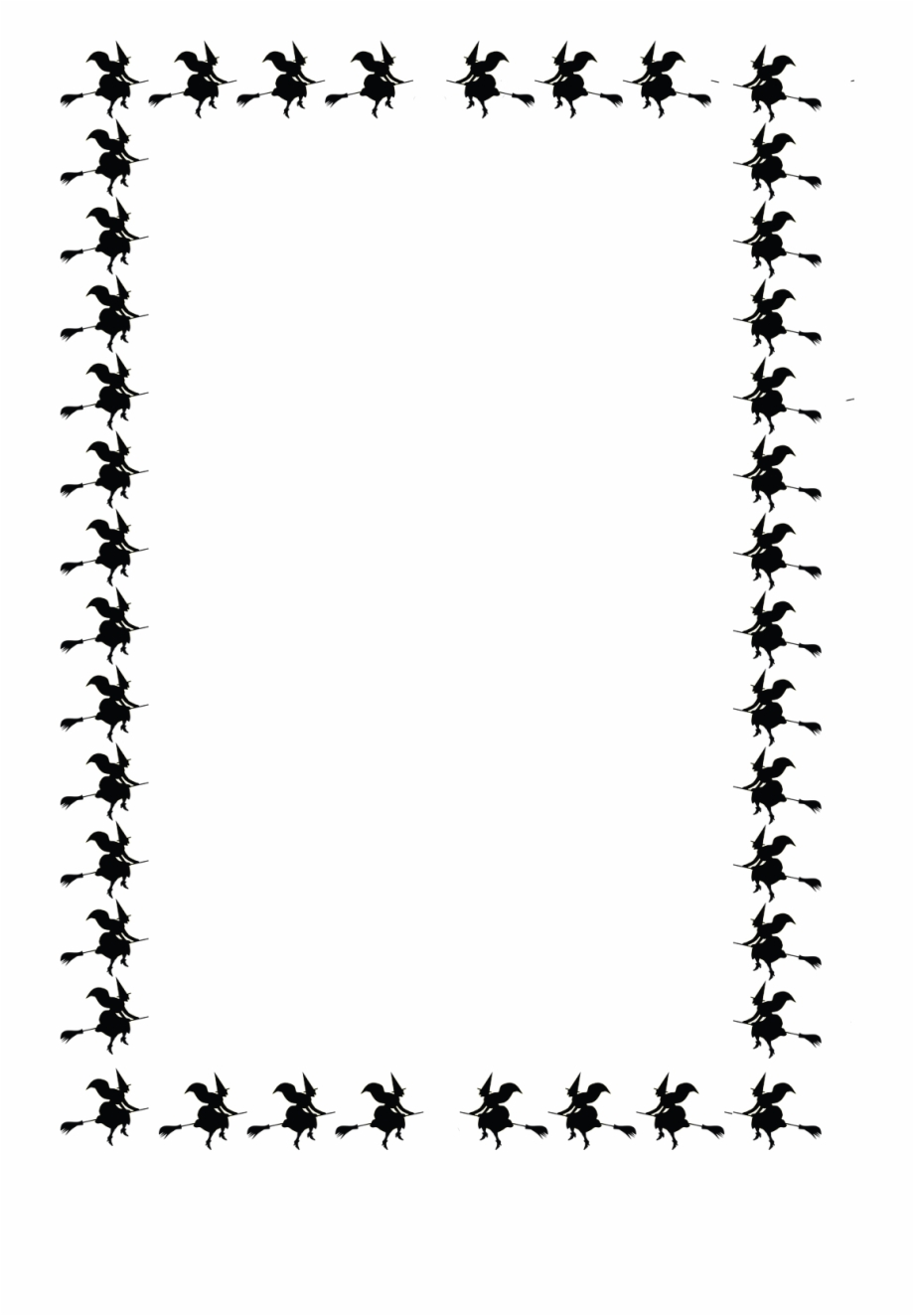 Halloween Border Black And White Png Transparent Background