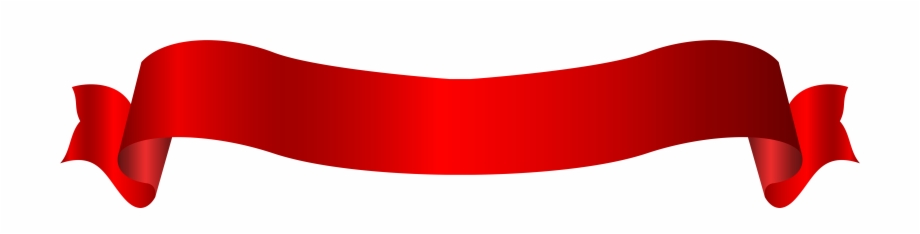 Long Red Banner Png Transparent Clip Art Image