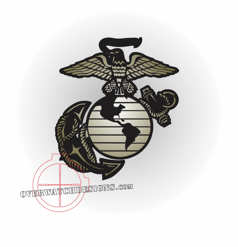 Usmc 8 Sticker Png Download Black And White