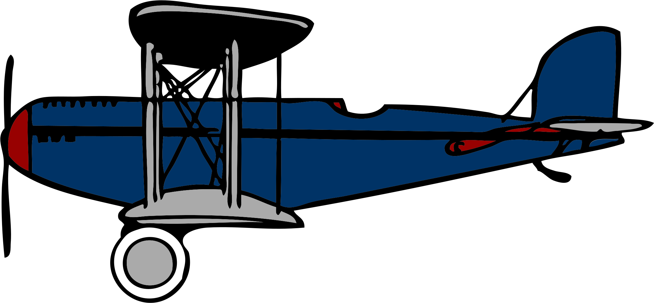 Airplane Biplane Clipart