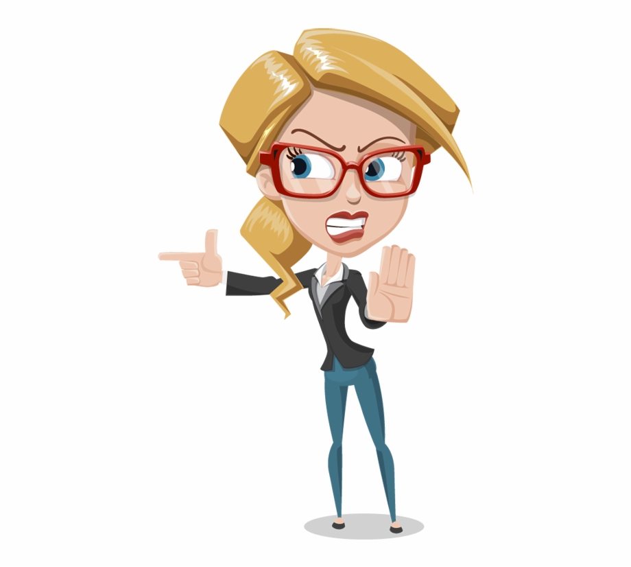 Angry People Clip Art Angry Lady Png