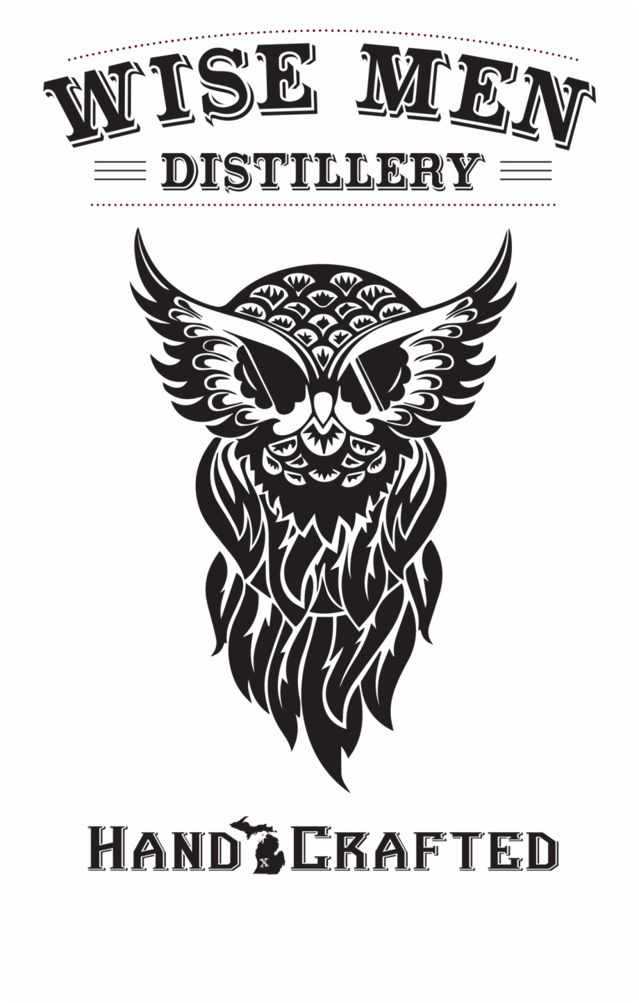 Logo Owl Art Black And White