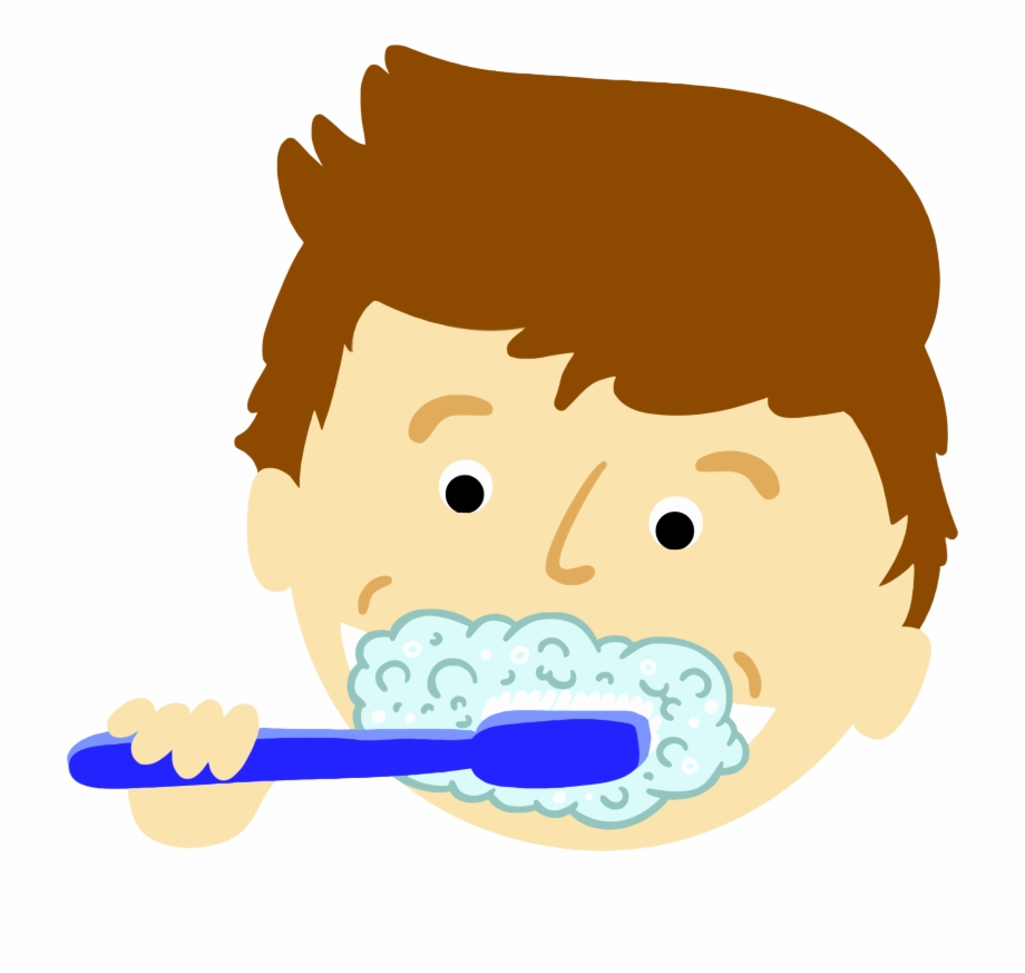 Clipart Kid Nose Clip Art Brushing Teeth