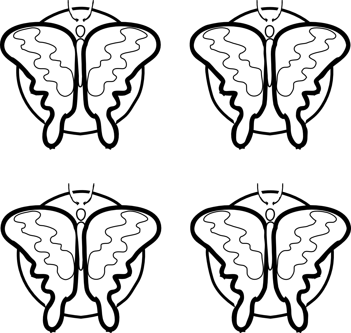 Jellyfish Clipart Black And White 4 Butterfly Clipart
